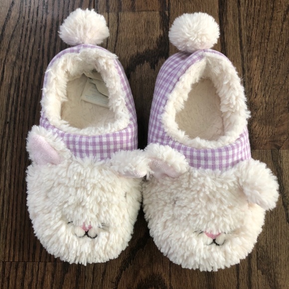 Pottery Barn Kids Puppy Sherpa Slippers - Picture 2 of 13